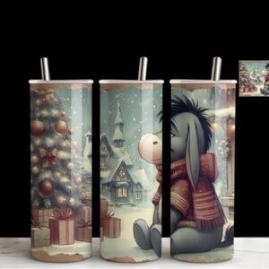New 20oz Eeyore Christmas tumbler